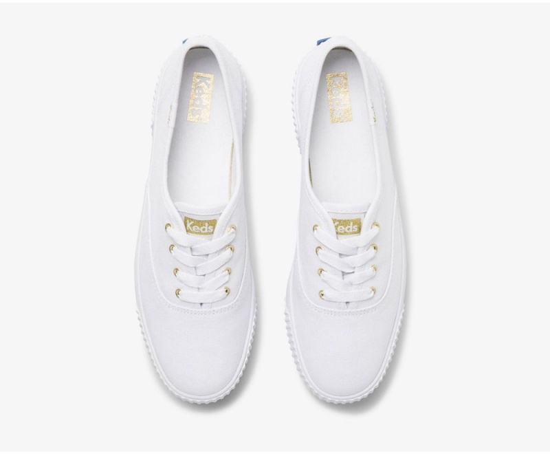 Keds x Organic Pamuklu Triple AMP Kadın Spor Ayakkabı Beyaz | NXJ402376