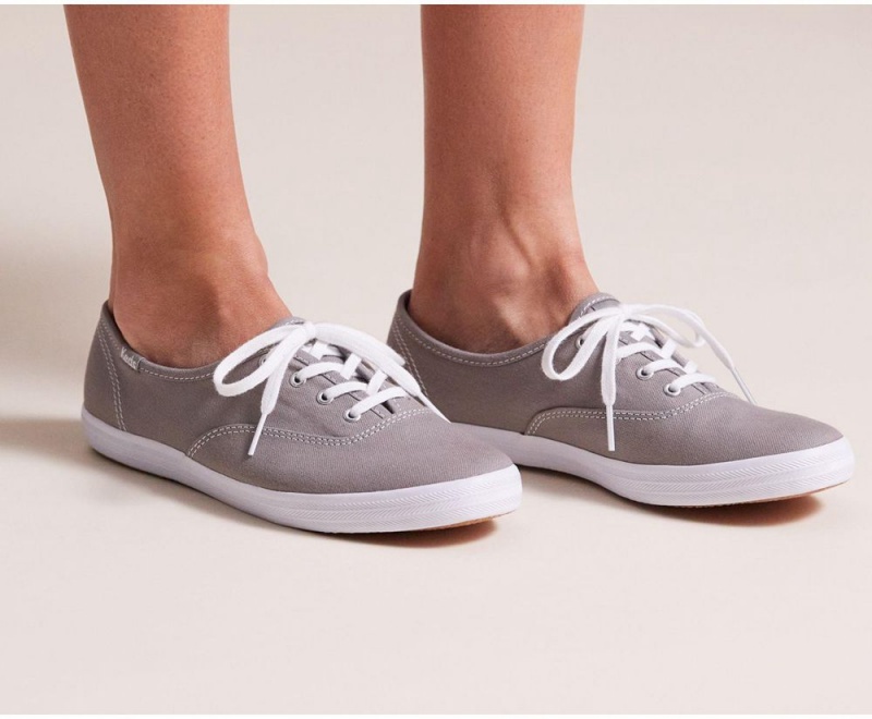 Keds x Organic Pamuklu Washable Champion Kadın Spor Ayakkabı Gri | GBN376852