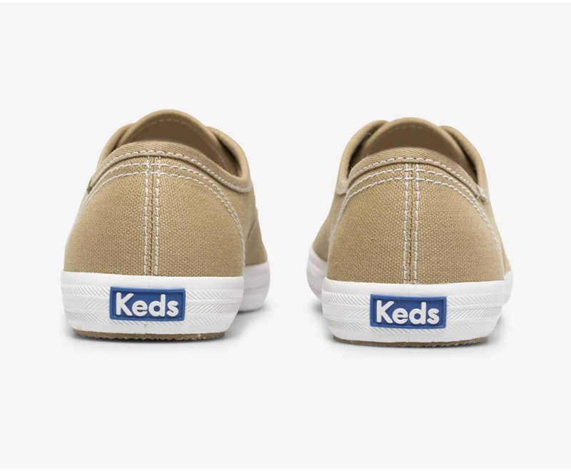 Keds x Organic Pamuklu Washable Champion Kadın Spor Ayakkabı Kahverengi | ZTH782056