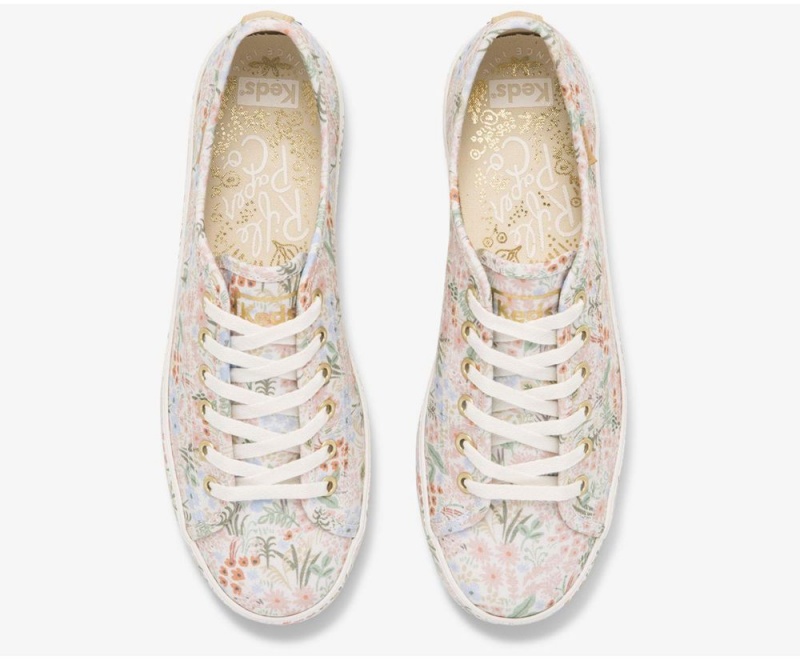 Keds x Rifle Paper Co. Kickstart Meadow Kadın Spor Ayakkabı Beyaz Renkli | KWB398652